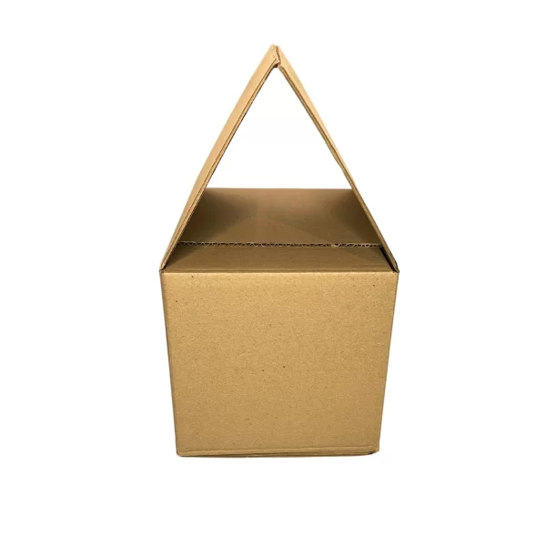 Caja de cartón traslapada
